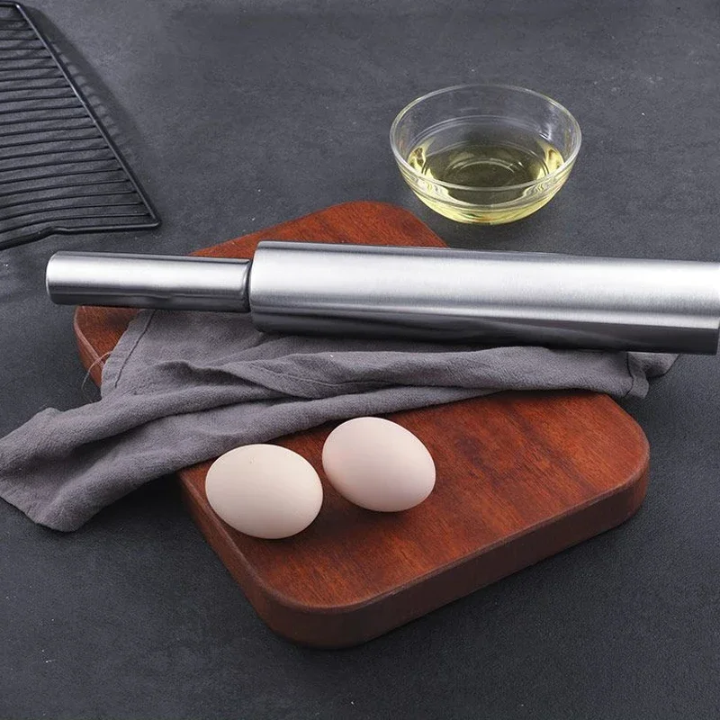 Kitchen Roll Baking - Ev Tipi Paslanmaz Çelik Oklava, Erişte