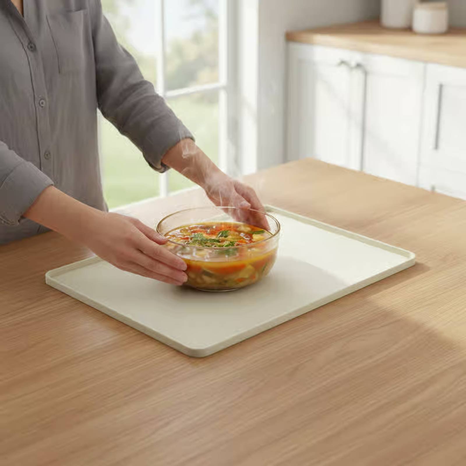 Kitchen Baking Appliances - Silikon Mikrodalga Üst Matı Esnek Mikrodalga