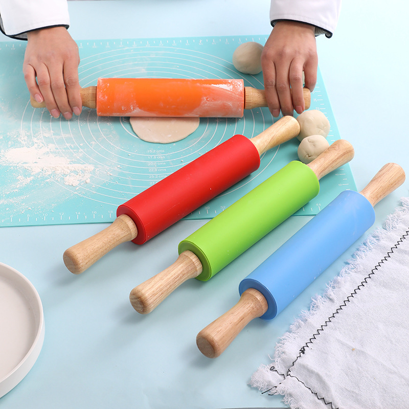 Yapışmaz Silikon Oklava Ahşap  - Kitchen Roll Baking incelemesi ve fiyatı