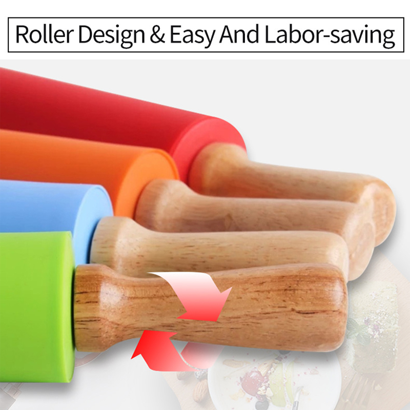 Yapışmaz Silikon Oklava Ahşap  - Kitchen Roll Baking incelemesi ve fiyatı