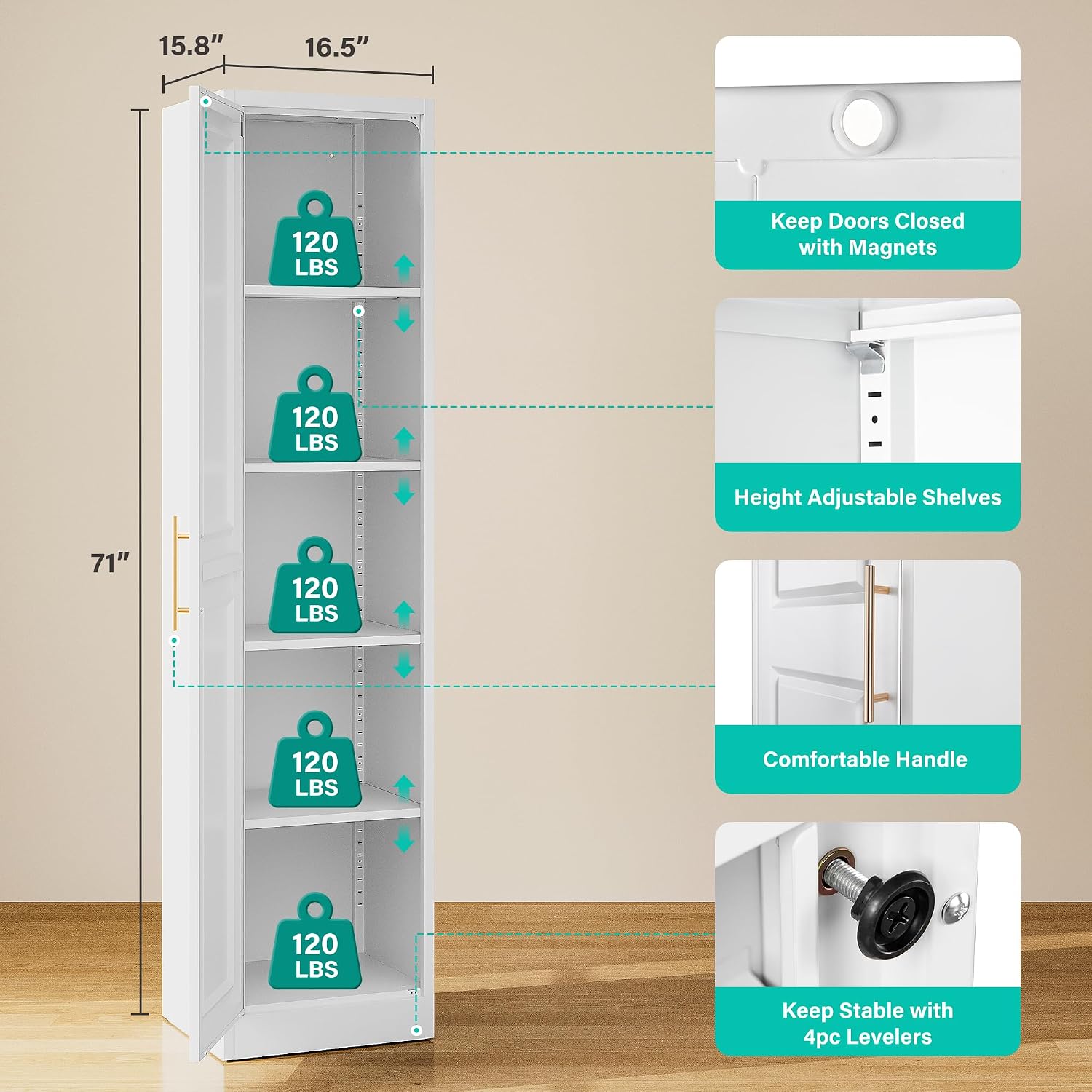Uzun Dar Depolama Dolabı Tek K - Kitchen Baking Storage incelemesi ve fiyatı