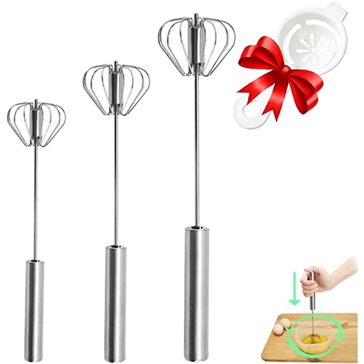 1/3 adet Paslanmaz Çelik Yumur - Kitchen Baking Appliances incelemesi ve fiyatı