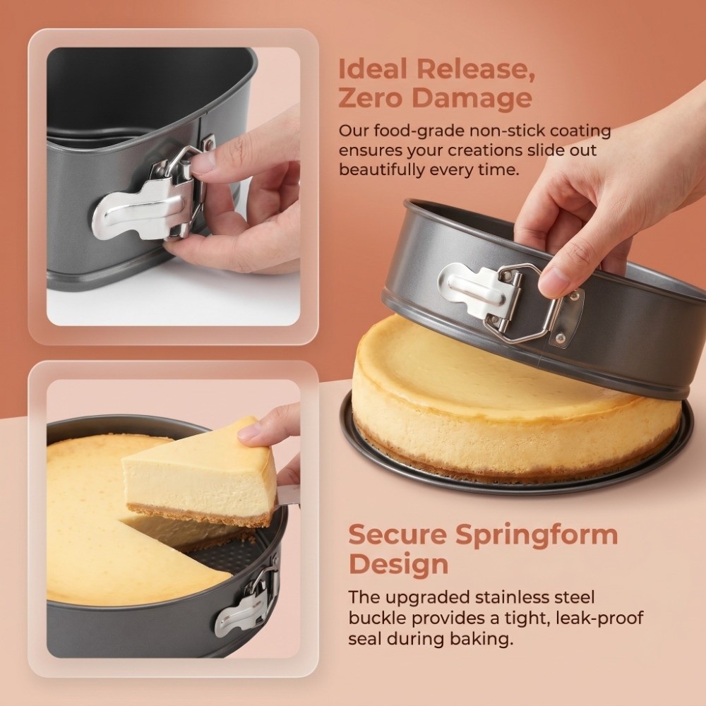 3 Parça Karbon Çelik Kek Kalıb - Springform Pan Set incelemesi ve fiyatı