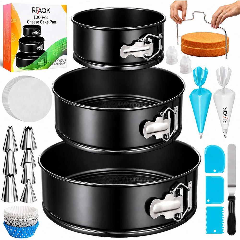 100 Parça Kek Kalıbı Seti: 3 P - Springform Pan Set incelemesi ve fiyatı